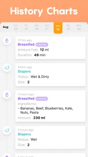 baby tracker lactancia materna iphone capturas de pantalla 4