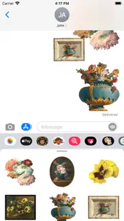vintage floral art stickers iphone images 4
