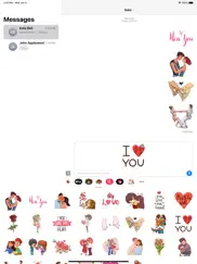 couple kiss stickers ipad images 3