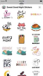 sweet good night stickers iphone images 3