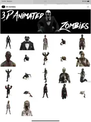 3d animated zombie stickers ipad images 1