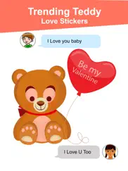 teddy love stickers ipad images 2