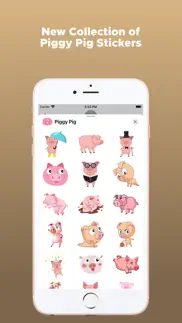 adorable piggy pig stickers iphone images 2
