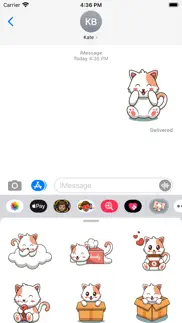 cute home cat stickers iphone images 1