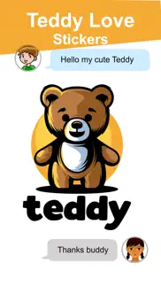 teddy love stickers iphone images 2