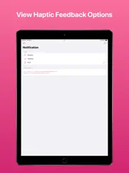 haptics - test haptic feedback iPad Captures Décran 1