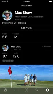 scratch - golf social network iphone resimleri 1