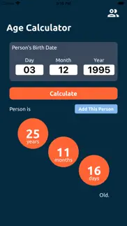 age calc & birthday reminder iphone images 1