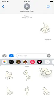 white dog pose sticker iphone images 2