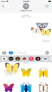 pop and chic butterfly sticker iphone images 3