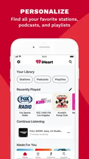 iheart: radio, podcasts, music iphone images 3