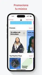 apple music for artists iphone capturas de pantalla 1