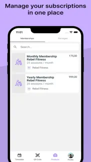 rebel fitness booking app iphone capturas de pantalla 4