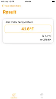 heat index calculator - calc iphone images 2
