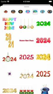 happy new year 2022 stickers iphone bildschirmfoto 2