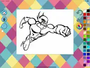 superhero paint coloring book ipad images 2