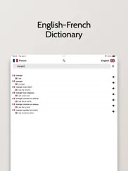 french-english dictionary iPad Captures Décran 3