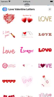 love valentine letter stickers iphone resimleri 3