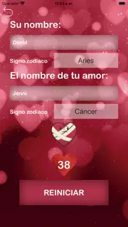 calculadora amor compatibles iphone capturas de pantalla 2