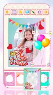 princess party photo frames iphone images 1