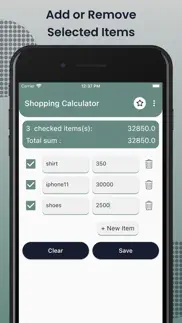 shopping calculator app iPhone Captures Décran 2