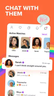 zoe: lesbian dating & chat iphone images 4