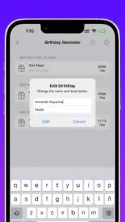 birthday reminder list iphone images 1