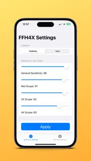 ffh4x pro vip mod menu sensi iphone resimleri 2