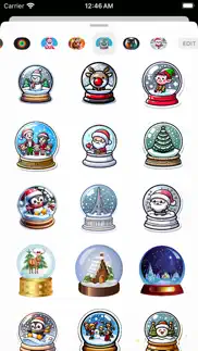 snowglobe christmas stickers iphone images 2