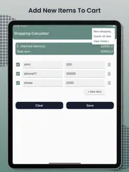 shopping calculator app iPad Captures Décran 4
