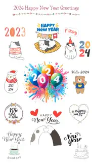 2024 happy new year sticker iphone images 3
