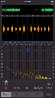 wavelet voice sonogram iPhone Captures Décran 1