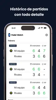 padel watch: cuenta tus puntos iphone capturas de pantalla 4