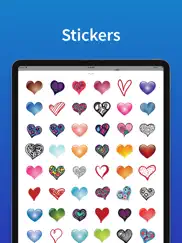 hearts stickers and emoji love ipad images 1