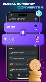 real-time currency converter iPhone Captures Décran 1