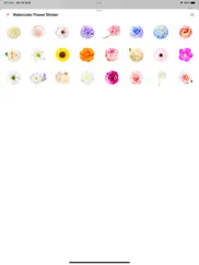 watercolor flower sticker ipad images 3
