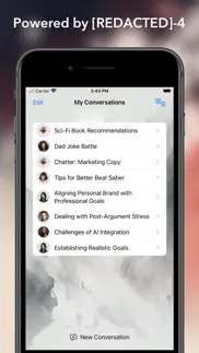 chatter - ai assistant iphone resimleri 2