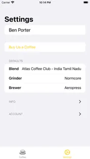 caffeinate - log your brew iphone images 2