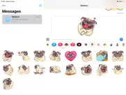 pug cute emoji funny sticker ipad images 2