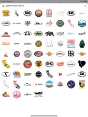 california emojis usa stickers ipad resimleri 1