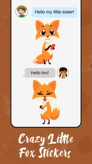 crazy little fox stickers iphone images 2