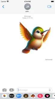 hummingbird stickers iphone resimleri 4