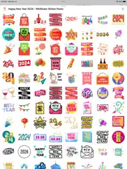 happy new year 2023 -wasticker ipad images 3
