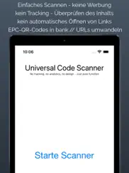 universal code scanner ipad bildschirmfoto 1