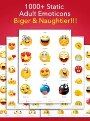adult emoji animated emoticons iPad Captures Décran 1