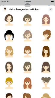 various hairstyle stickers iphone images 2