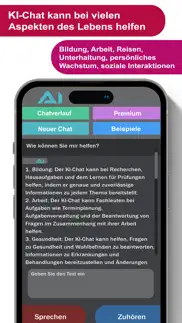 ki chat - chatbot deutsch iphone bildschirmfoto 2