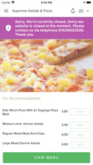 supreme kebab and pizza iphone capturas de pantalla 2