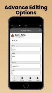 cookie-editor iphone capturas de pantalla 2