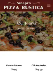 sinapis pizza rustica iPad Captures Décran 2